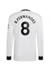 Manchester United Bruno Fernandes #8 Voetbaltruitje Uit tenue 2022-23 Lange Mouw
